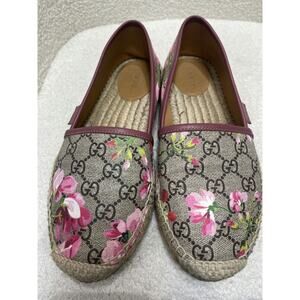Gucci Floral Canvas Espadrilles - Size 37